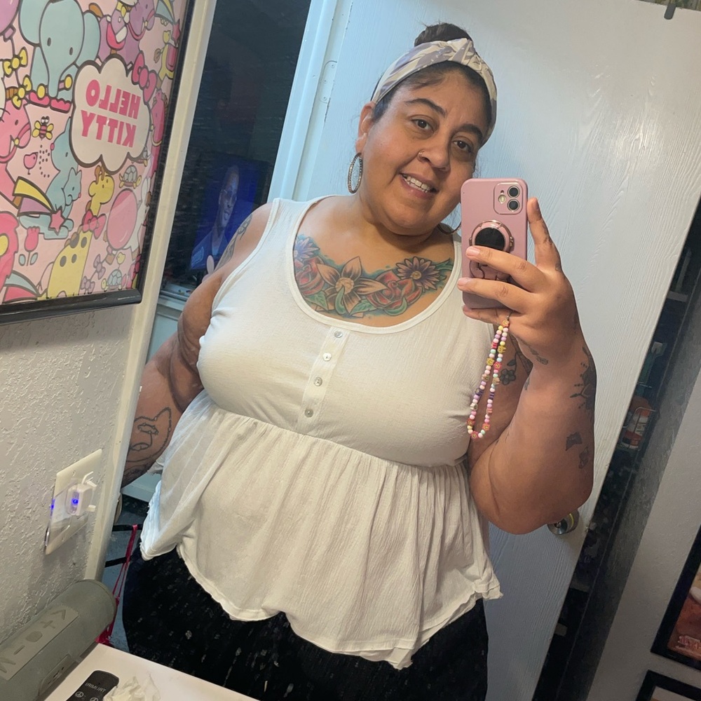 Willow Plus Size 3X (22) White Tank top